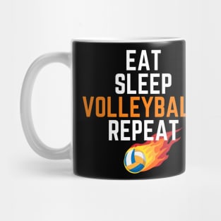 eat sleep volleyball repeat Mug